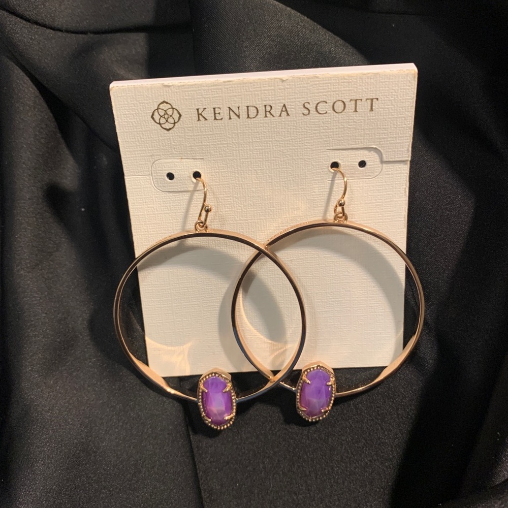 Kendra Scott Elora Pinkrose Gold Earrings